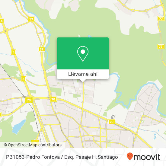 Mapa de PB1053-Pedro Fontova / Esq. Pasaje H