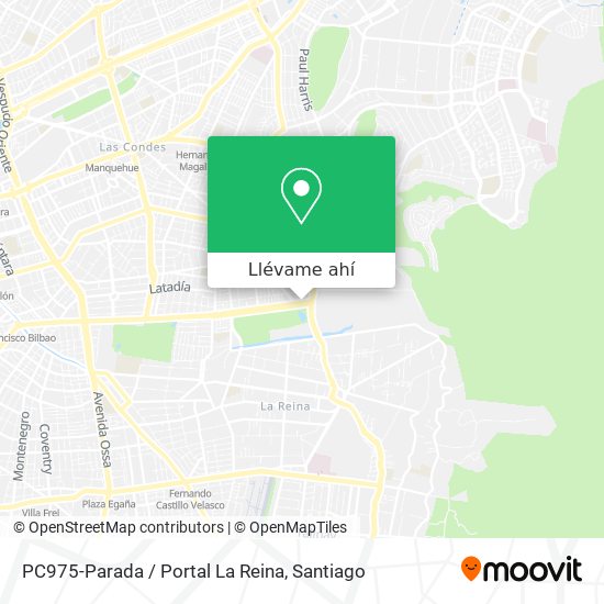 Mapa de PC975-Parada / Portal La Reina