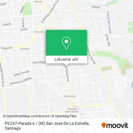Mapa de PE247-Parada 6 / (M) San José De La Estrella