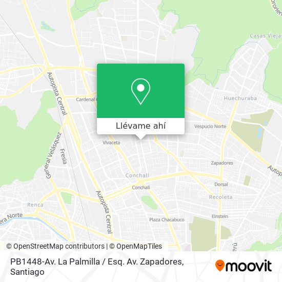 Mapa de PB1448-Av. La Palmilla / Esq. Av. Zapadores