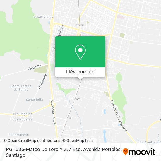 Mapa de PG1636-Mateo De Toro Y Z. / Esq. Avenida Portales