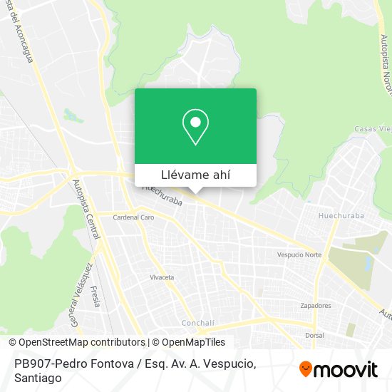Mapa de PB907-Pedro Fontova / Esq. Av. A. Vespucio