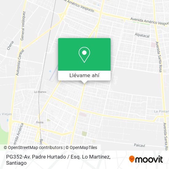 Mapa de PG352-Av. Padre Hurtado / Esq. Lo Martínez