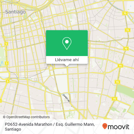 Mapa de PD652-Avenida Marathon / Esq. Guillermo Mann
