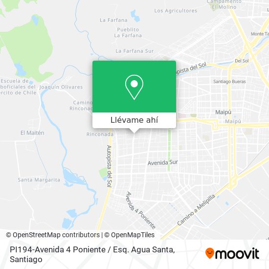 Mapa de PI194-Avenida 4 Poniente / Esq. Agua Santa