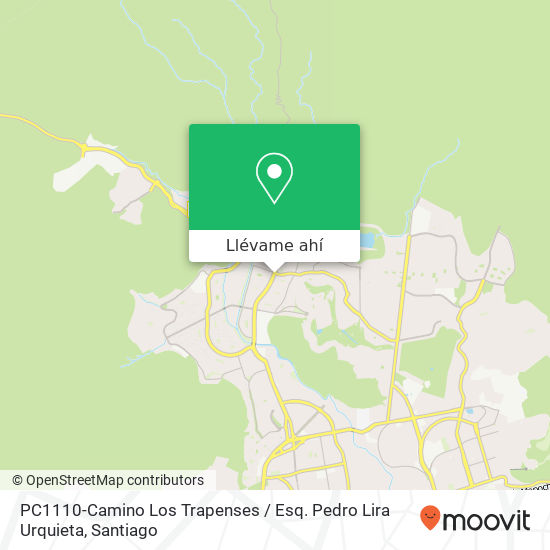 Mapa de PC1110-Camino Los Trapenses / Esq. Pedro Lira Urquieta
