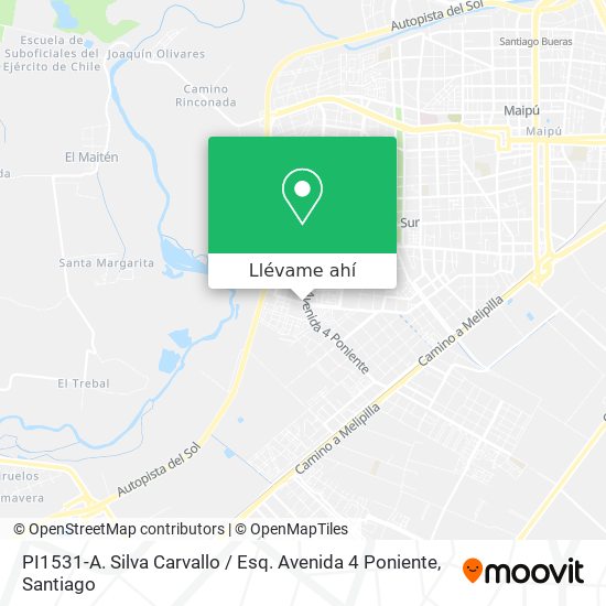 Mapa de PI1531-A. Silva Carvallo / Esq. Avenida 4 Poniente
