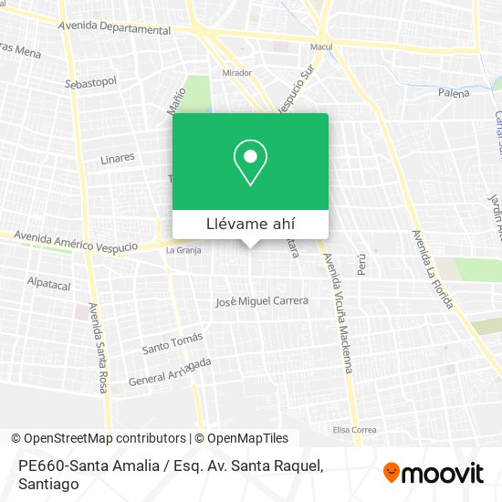 Mapa de PE660-Santa Amalia / Esq. Av. Santa Raquel