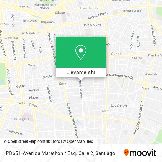 Mapa de PD651-Avenida Marathon / Esq. Calle 2
