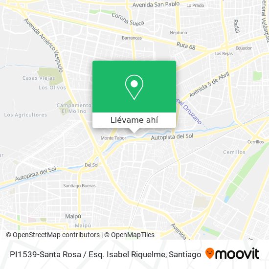 Mapa de PI1539-Santa Rosa / Esq. Isabel Riquelme