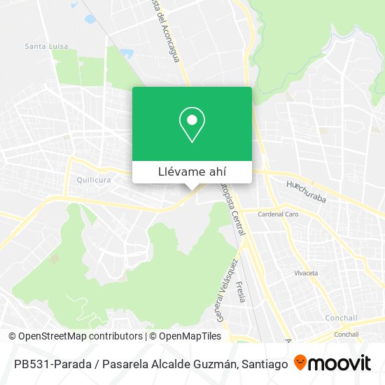 Mapa de PB531-Parada / Pasarela Alcalde Guzmán