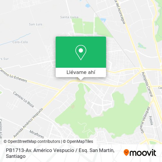 Mapa de PB1713-Av. Américo Vespucio / Esq. San Martín