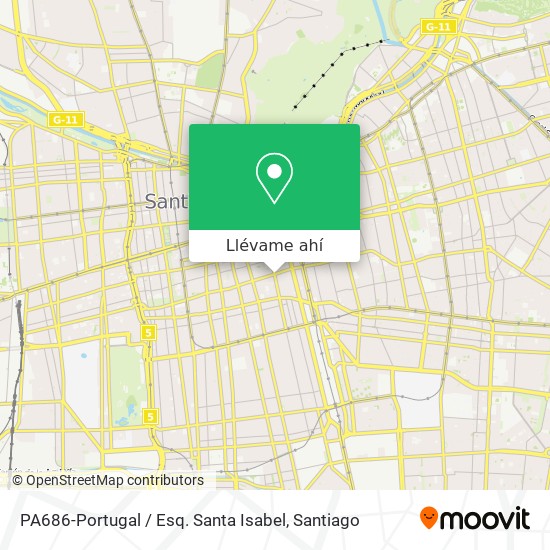 Mapa de PA686-Portugal / Esq. Santa Isabel