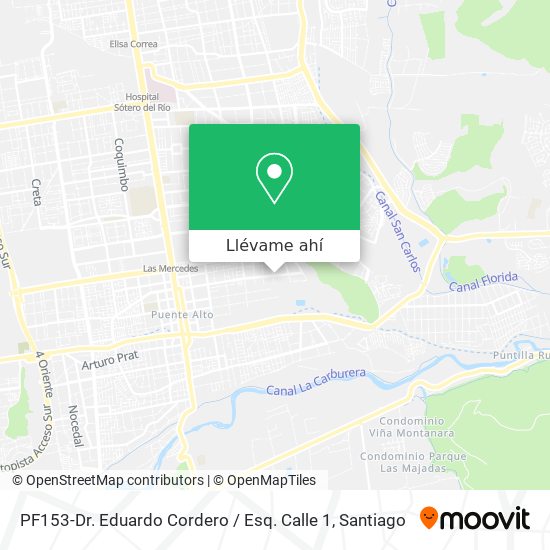 Mapa de PF153-Dr. Eduardo Cordero / Esq. Calle 1