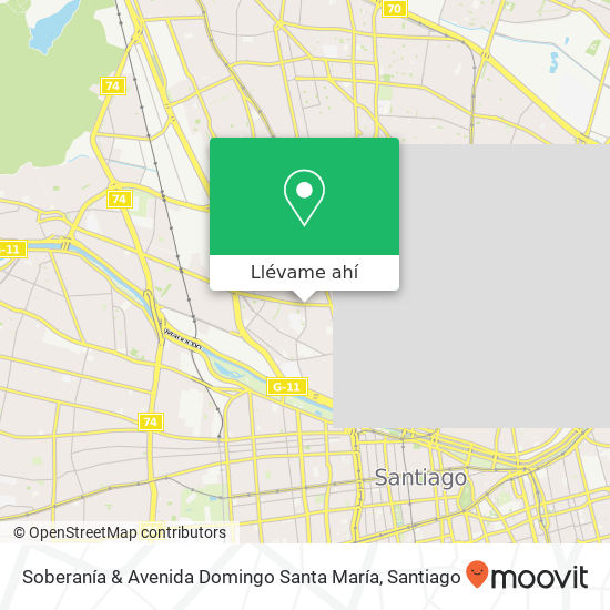 Mapa de Soberanía & Avenida Domingo Santa María