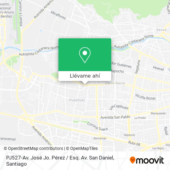 Mapa de PJ527-Av. José Jo. Pérez / Esq. Av. San Daniel