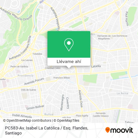 Mapa de PC583-Av. Isabel La Católica / Esq. Flandes