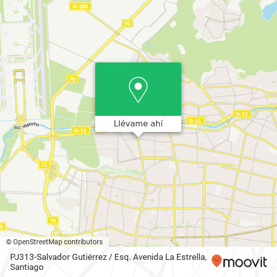 Mapa de PJ313-Salvador Gutiérrez / Esq. Avenida La Estrella