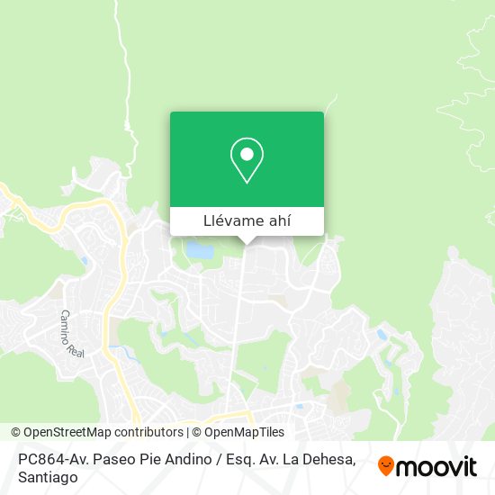 Mapa de PC864-Av. Paseo Pie Andino / Esq. Av. La Dehesa