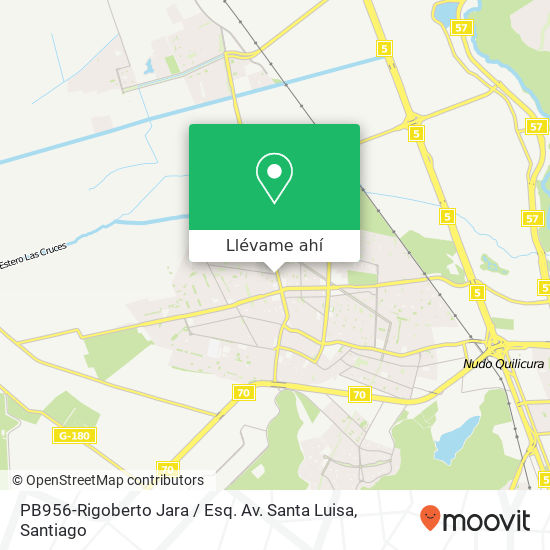 Mapa de PB956-Rigoberto Jara / Esq. Av. Santa Luisa