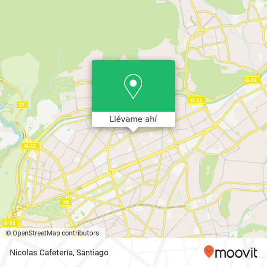 Mapa de Nicolas Cafetería