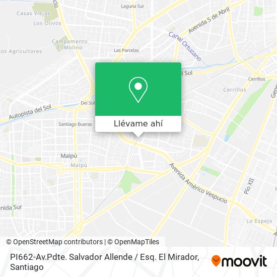Mapa de PI662-Av.Pdte. Salvador Allende / Esq. El Mirador