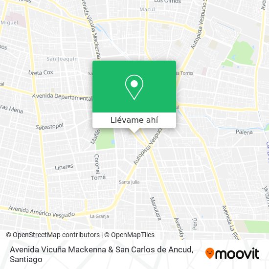 Mapa de Avenida Vicuña Mackenna & San Carlos de Ancud