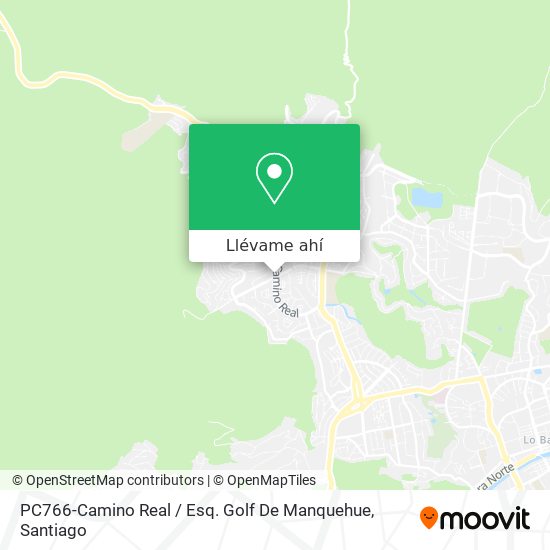 Mapa de PC766-Camino Real / Esq. Golf De Manquehue