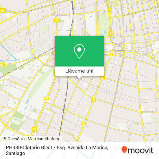 Mapa de PH330-Clotario Blest / Esq. Avenida La Marina