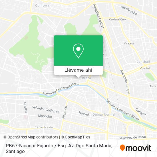 Mapa de PB67-Nicanor Fajardo / Esq. Av. Dgo Santa María