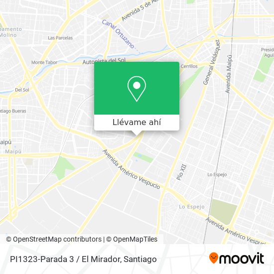 Mapa de PI1323-Parada 3 / El Mirador