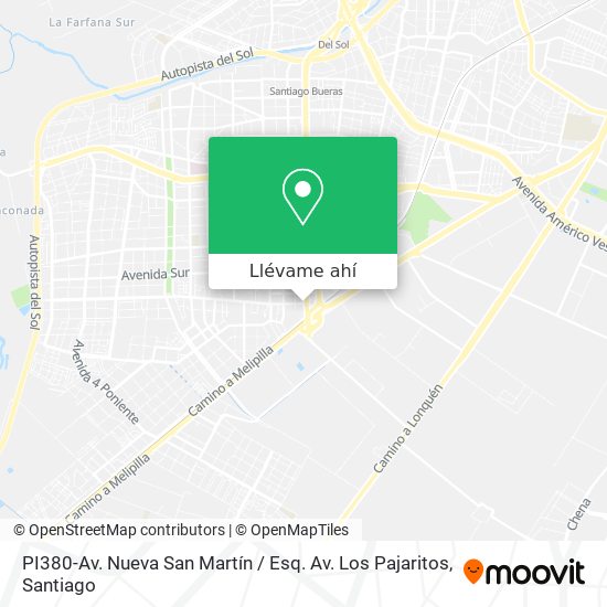 Mapa de PI380-Av. Nueva San Martín / Esq. Av. Los Pajaritos