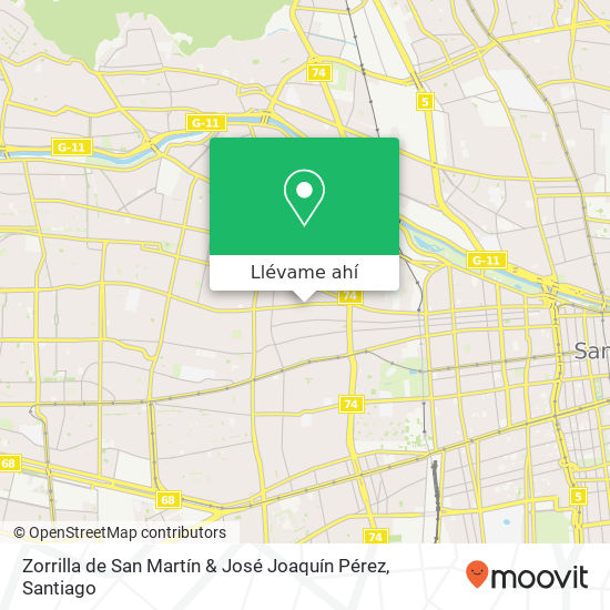 Mapa de Zorrilla de San Martín & José Joaquín Pérez