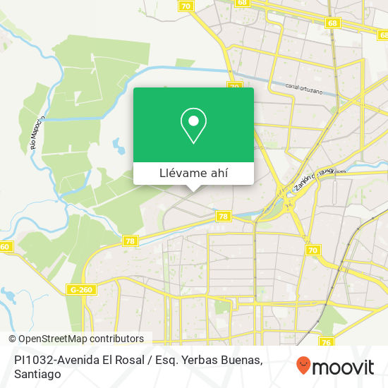 Mapa de PI1032-Avenida El Rosal / Esq. Yerbas Buenas