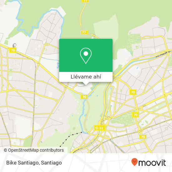 Mapa de Bike Santiago