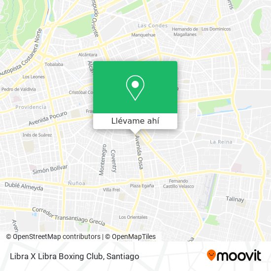 Mapa de Libra X Libra Boxing Club