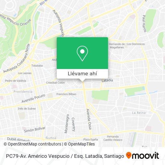 Mapa de PC79-Av. Américo Vespucio / Esq. Latadía
