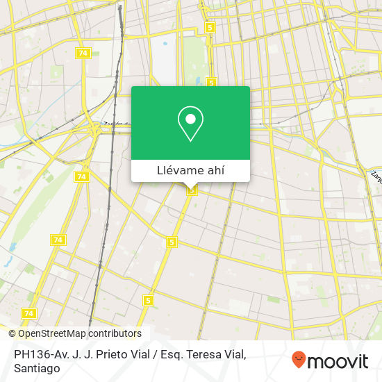 Mapa de PH136-Av. J. J. Prieto Vial / Esq. Teresa Vial