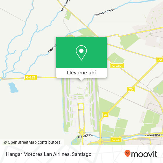 Mapa de Hangar Motores Lan Airlines