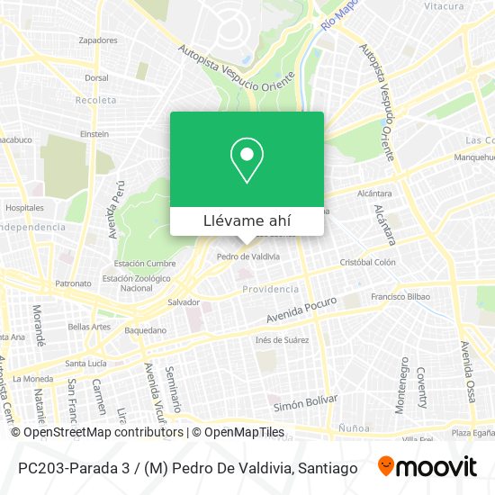 Mapa de PC203-Parada 3 / (M) Pedro De Valdivia