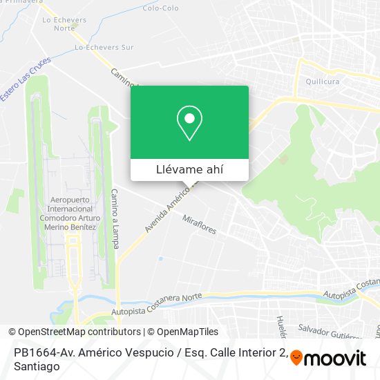Mapa de PB1664-Av. Américo Vespucio / Esq. Calle Interior 2