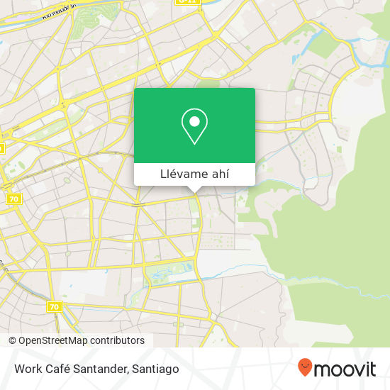 Mapa de Work Café Santander