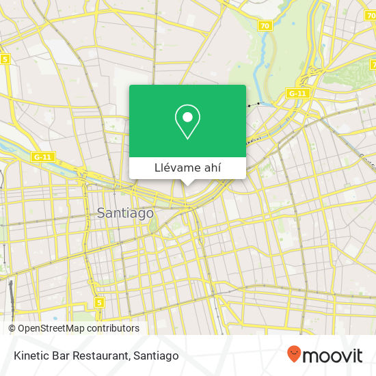 Mapa de Kinetic Bar Restaurant