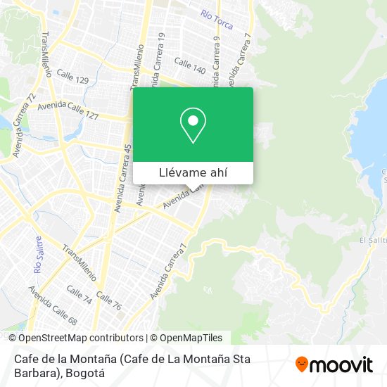 Mapa de Cafe de la Montaña (Cafe de La Montaña Sta Barbara)