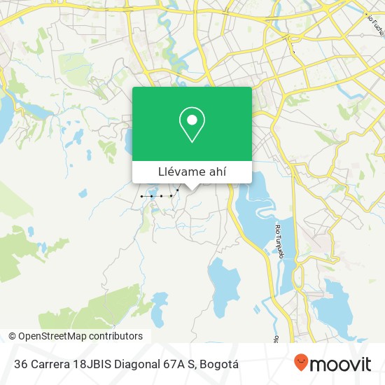 Mapa de 36 Carrera 18JBIS Diagonal 67A S