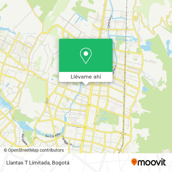 Mapa de Llantas T Limitada