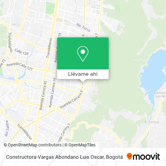 Mapa de Constructora-Vargas Abondano Luis Oscar