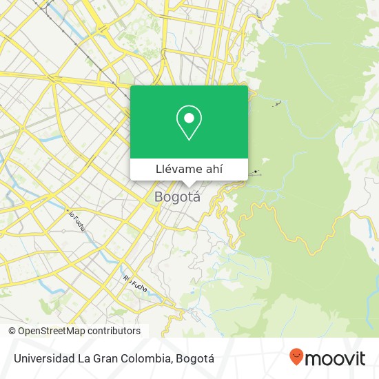 Mapa de Universidad La Gran Colombia