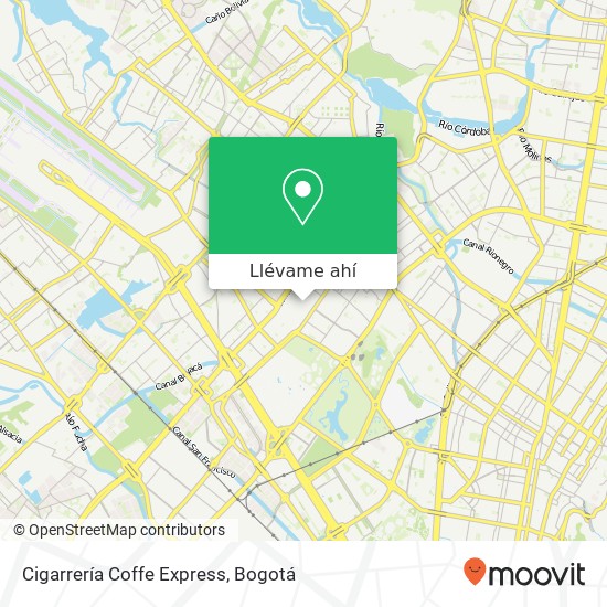 Mapa de Cigarrería Coffe Express