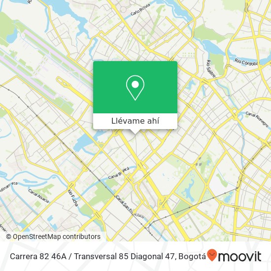 Mapa de Carrera 82 46A / Transversal 85 Diagonal 47